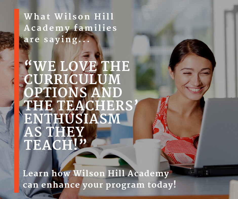 Wilson Hill Academy provides engaging and energizing teachers for all your course needs